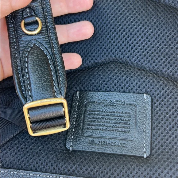 COACH Leatherwear Backpack in Refined Pebbled Leather, Black. RARE - Picture 8 of 17